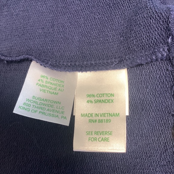 Lilly Pulitzer UPF 50+ skipper ruffle dress, true navy metallic seahorses. NWOT - Picture 8 of 9